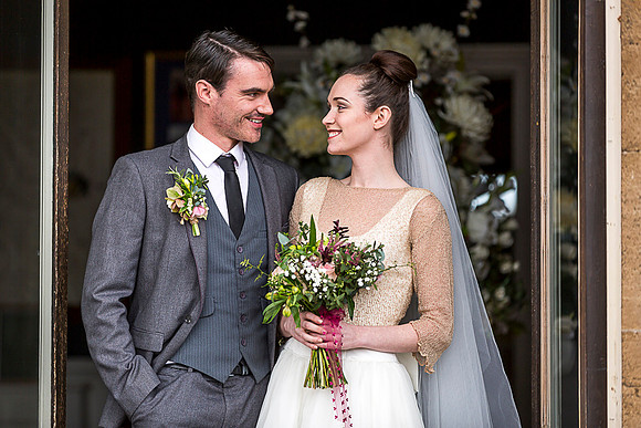Alison and Luke at Hodsock Priory