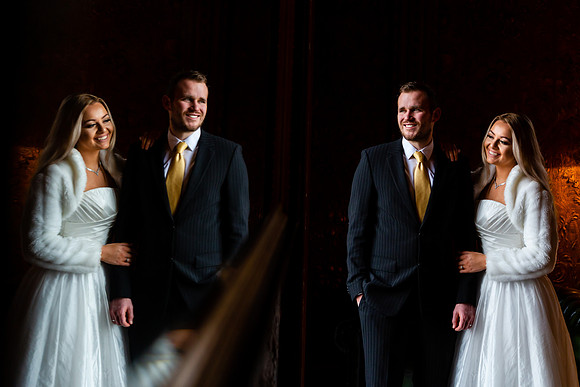 Bride & Groom at Hazlewood Castle