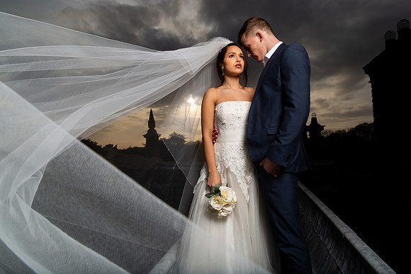 Bride & Groom at Arley Hall