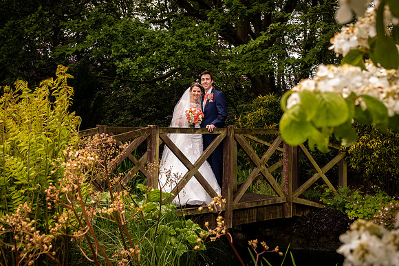 Bride & Groom at Nunsmere Hall