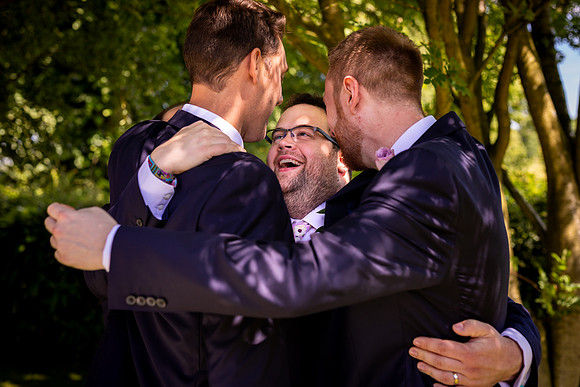 Groom & Groomsmen at Daresbury Church