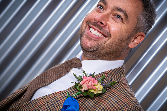 Groom At Owen House Wedding Barn